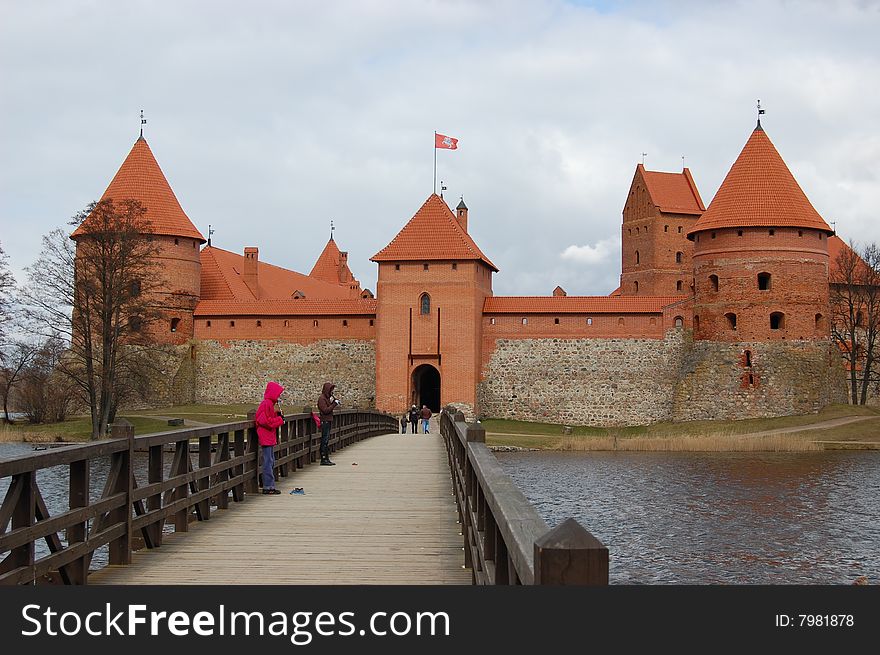 Castle on the Lake near Vilnius, Lithuania