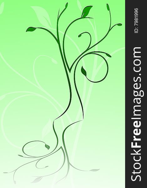 Vector illustration of a tree