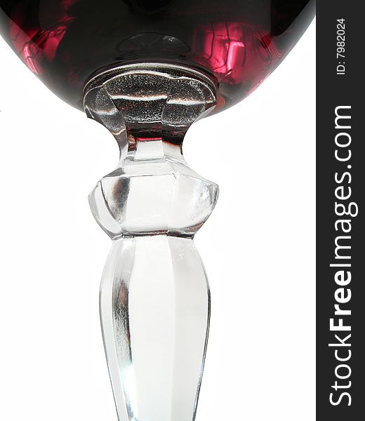 Red wine in glass