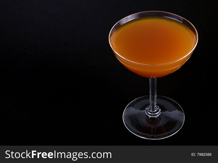 A Famous Cocktail in it's minimal presentation. A Famous Cocktail in it's minimal presentation