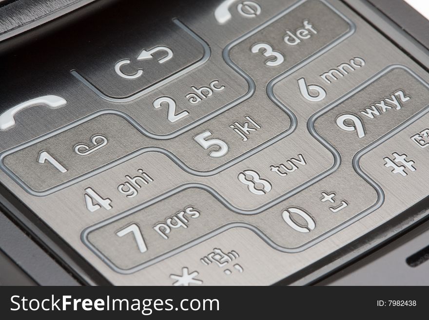 Grey Detailed Cell Phone Number Pad Macro