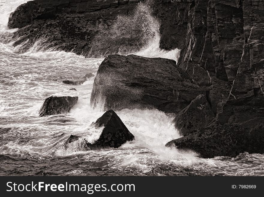 Seashore between Kynance Cove and Lizard Point