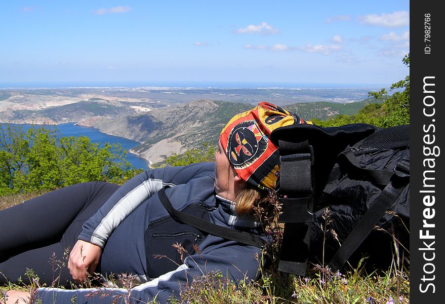 Spring in Crimea. Rest before descent from plateaus. Spring in Crimea. Rest before descent from plateaus.