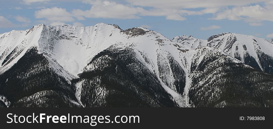 The snow convered rocky moutains, Banff, Alberta , Canada. The snow convered rocky moutains, Banff, Alberta , Canada