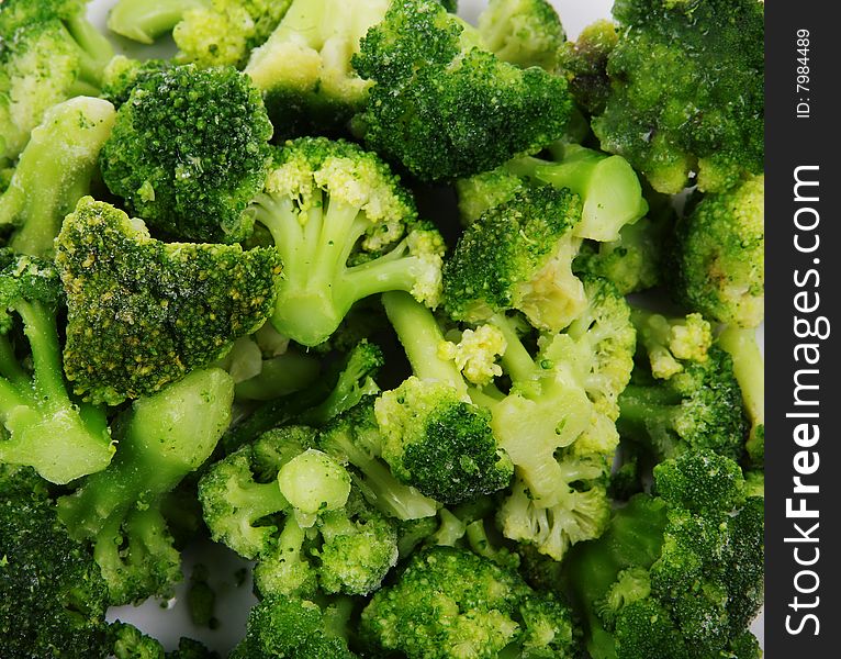 Close up view of the broccoli. vegetables