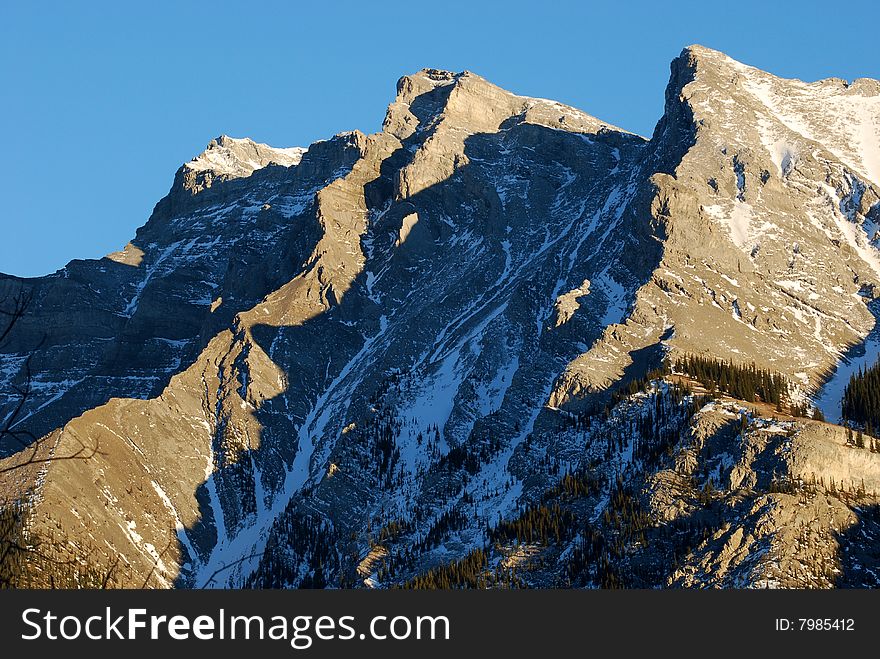 Mountian in Canadain Rockies, Banff National Park, Alberta Canada. Mountian in Canadain Rockies, Banff National Park, Alberta Canada
