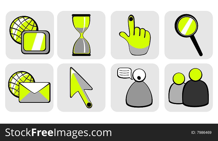 Website and Internet icons