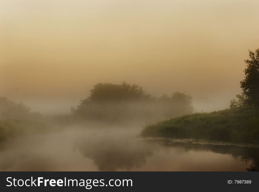 Fog On Lake