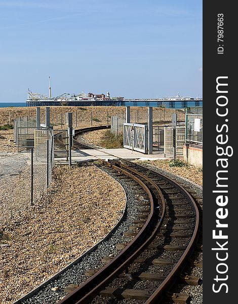 The light rail way in brighton. The light rail way in brighton