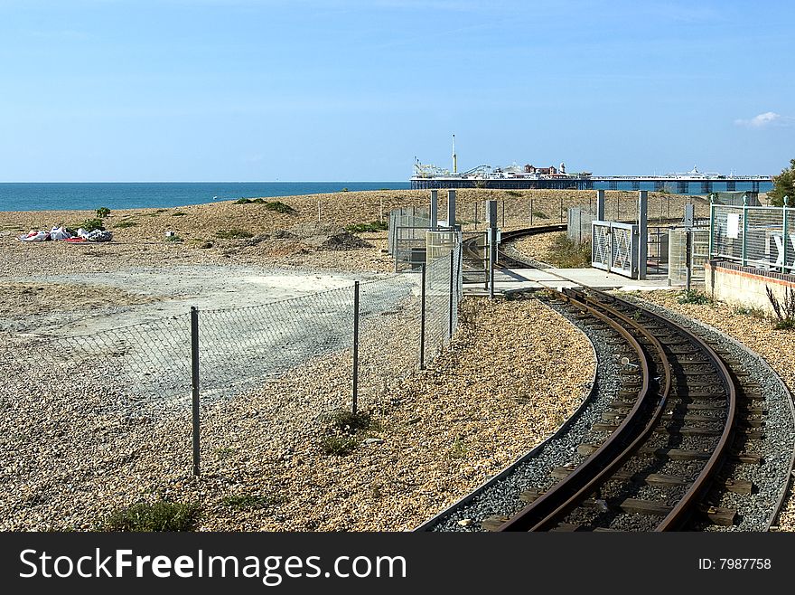 The light rail way in brighton. The light rail way in brighton