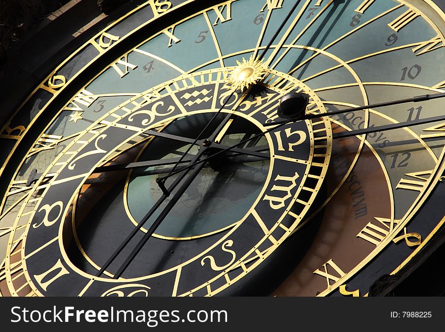 Astronomical clock in Czech capital Prague