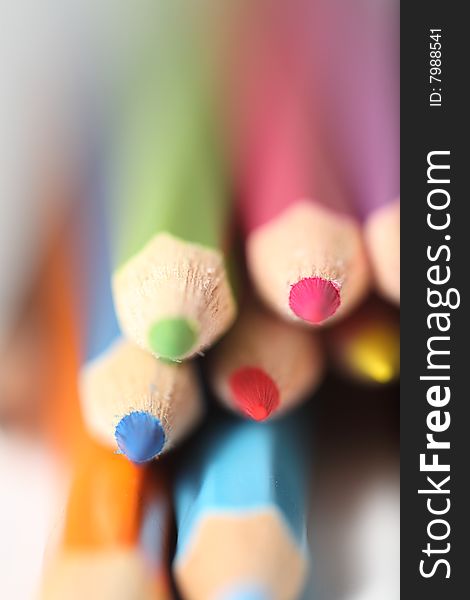 Macro Pencil Cluster Points At Viewer