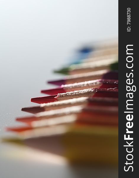 Macro Pencil Cluster Top Right To Left Closeup