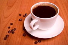 Cup Of Coffee And Beans Royalty Free Stock Image Cup Of Coffee And Beans Royalty Free Stock Image