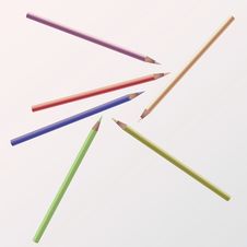 Colored Pencils Royalty Free Stock Photo Colored Pencils Royalty Free Stock Photo