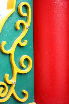Closeup Bottom Of A Lampstand Stock Image