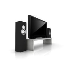 Home Theater / High Definition Television Royalty Free Stock Image