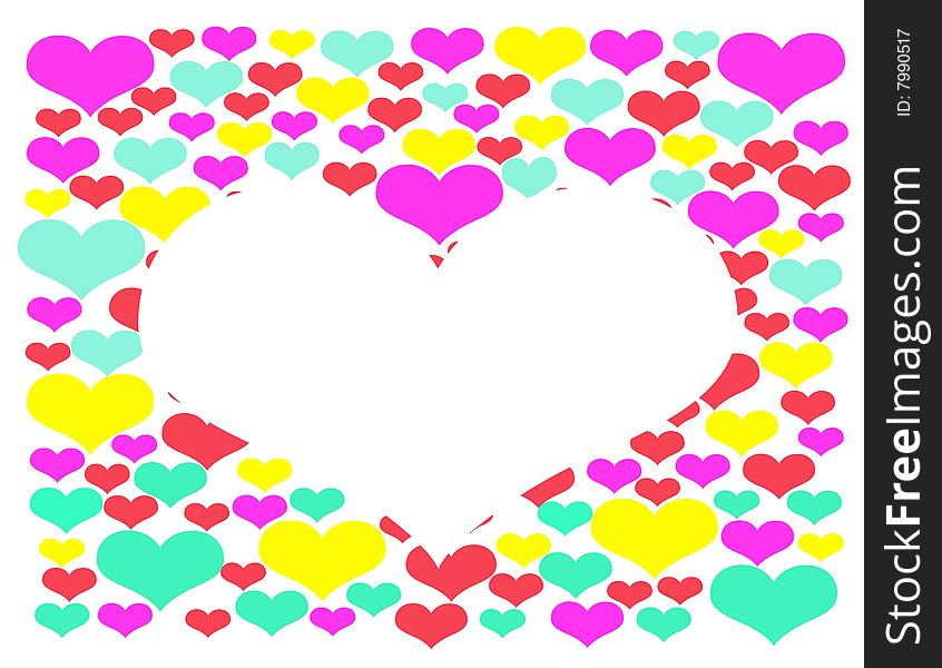 Heart illustration   background for Valentin`s day etc. Heart illustration   background for Valentin`s day etc.