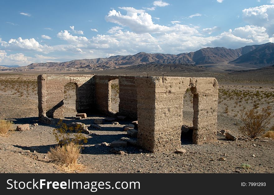 Ashford mill ruins in death valley, inyo county, california