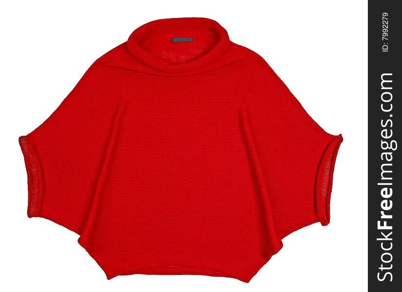 Woman fashion red woolen color sweater jacket