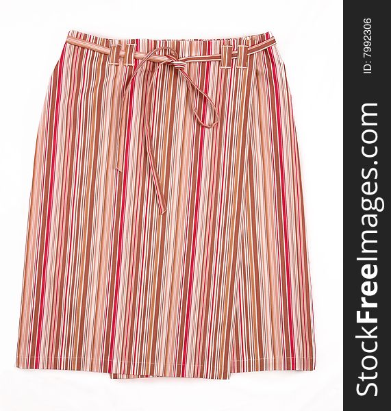 Red Stripy Skirt