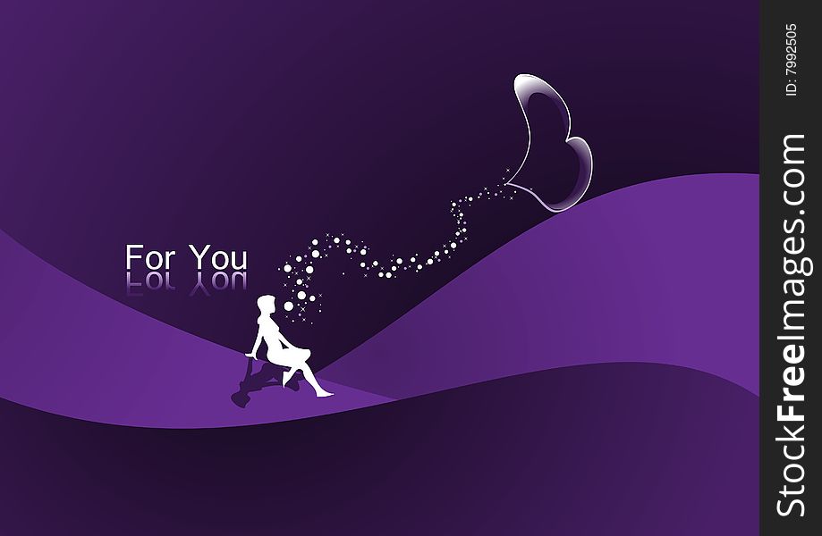 Background card designed for valentine day. Background card designed for valentine day