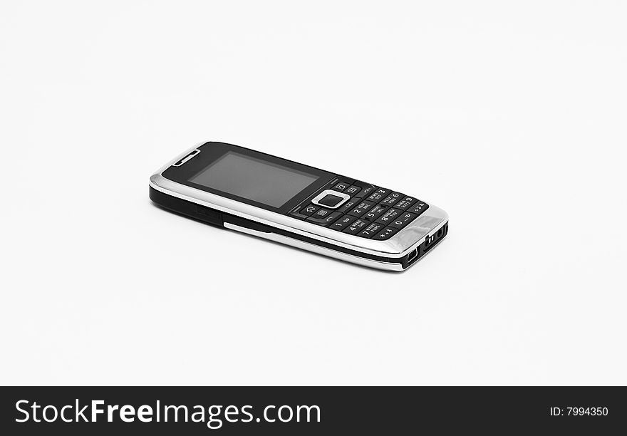 Mobile phone on white background