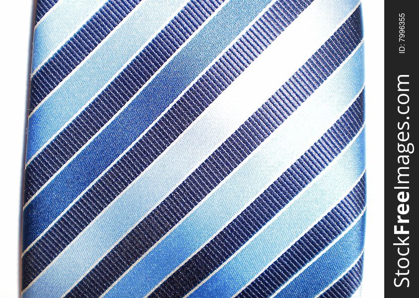 Detail of a tie with diagonal mash. Detail of a tie with diagonal mash