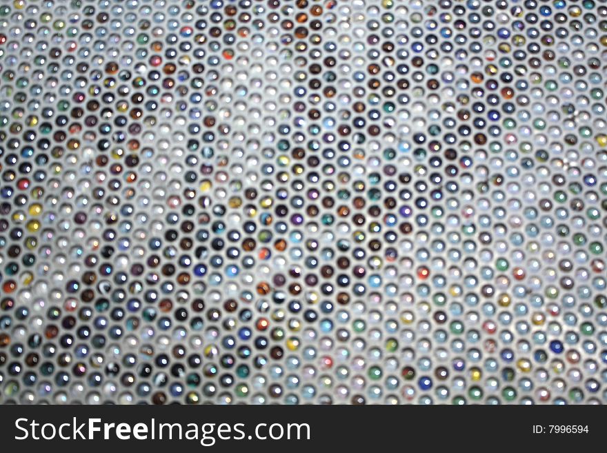 Abstract background composed of glass beads
