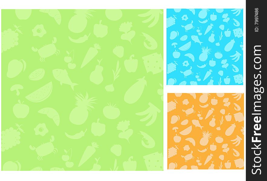 Illustration of some seamless fruit background. Illustration of some seamless fruit background
