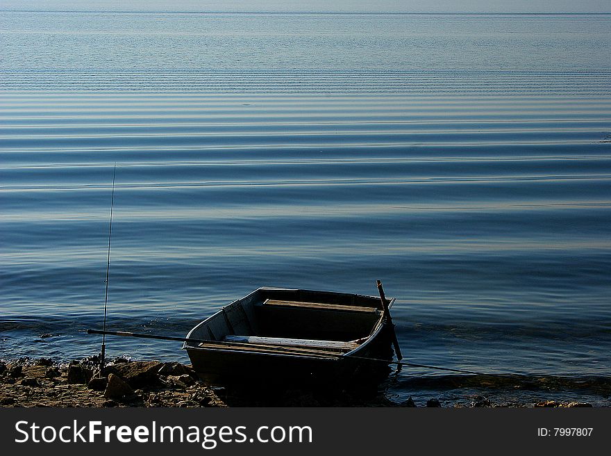 Landscape the river Dnestr Ukraine