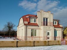 House In Winter Time Royalty Free Stock Photos House In Winter Time Royalty Free Stock Photos