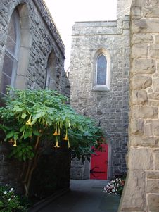Church Courtyard Royalty Free Stock Image Church Courtyard Royalty Free Stock Image