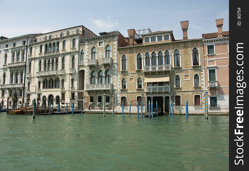 Venice Italy from the Grand Canal. Venice Italy from the Grand Canal