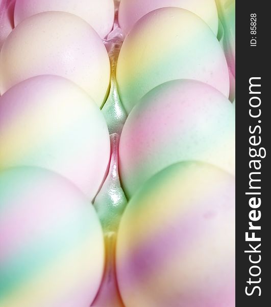 Eggs in pastels. Eggs in pastels