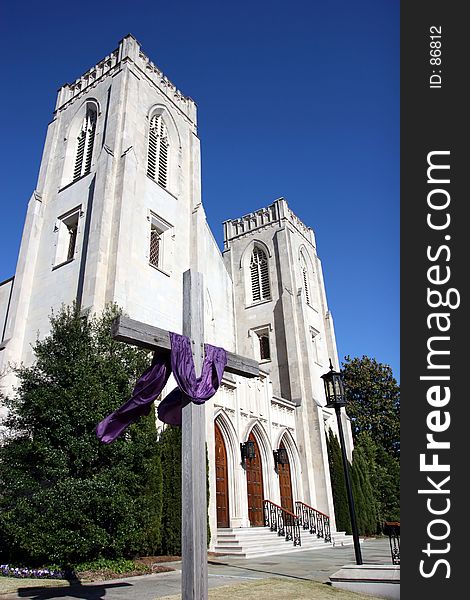 Historic church in downtown Macon, Georgia.