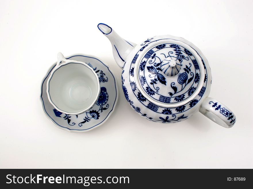 Tea pot with cup. Tea pot with cup
