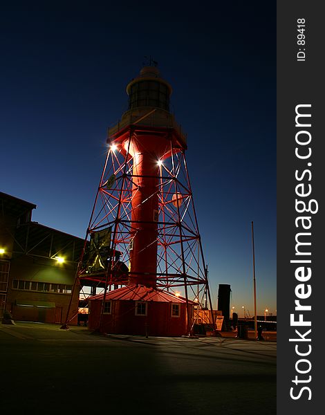 Lighthouse at night