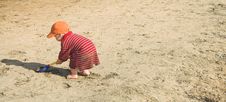 Boy Playing In Sand Royalty Free Stock Photos Boy Playing In Sand Royalty Free Stock Photos