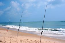Three Poles Royalty Free Stock Images Three Poles Royalty Free Stock Images