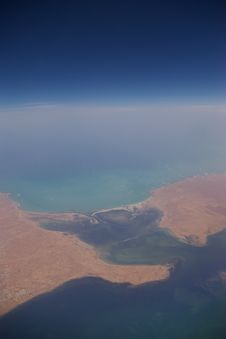 The Sahara Coastline Royalty Free Stock Photo The Sahara Coastline Royalty Free Stock Photo