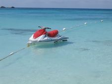 Bahamas Motor Boat Stock Photo