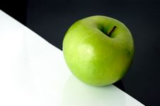 Granny Smith Apple On Artistic Background Royalty Free Stock Image Granny Smith Apple On Artistic Background Royalty Free Stock Image