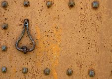 Metal Door Detail Stock Photography