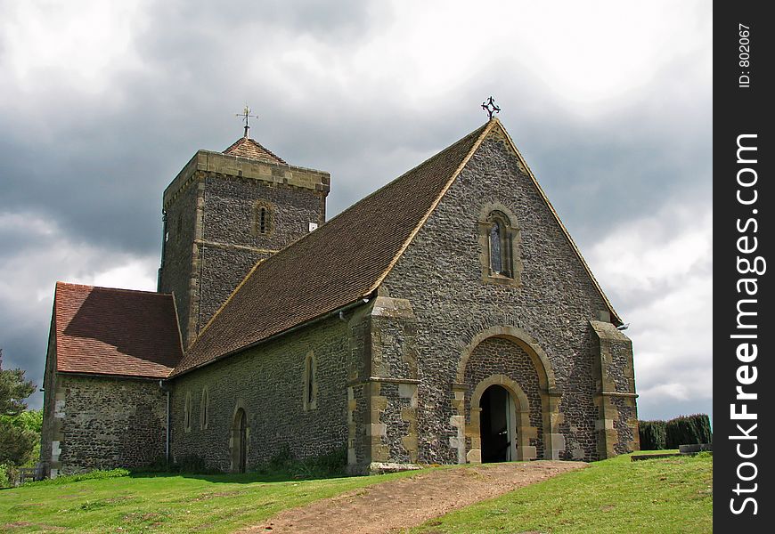 Church on a hill