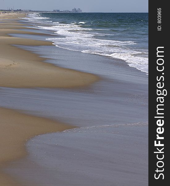 Waves on beach. Waves on beach