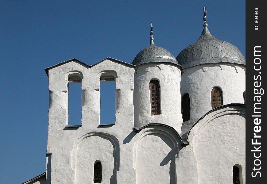 Church of xii century in the city of Pskov.