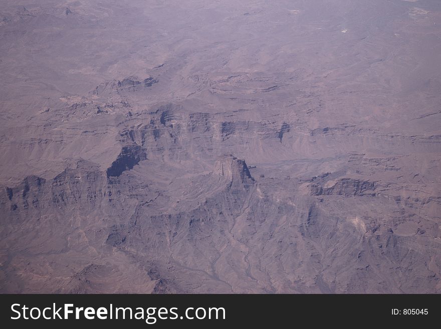 South Sahara mountains from 30.000 feet. South Sahara mountains from 30.000 feet.