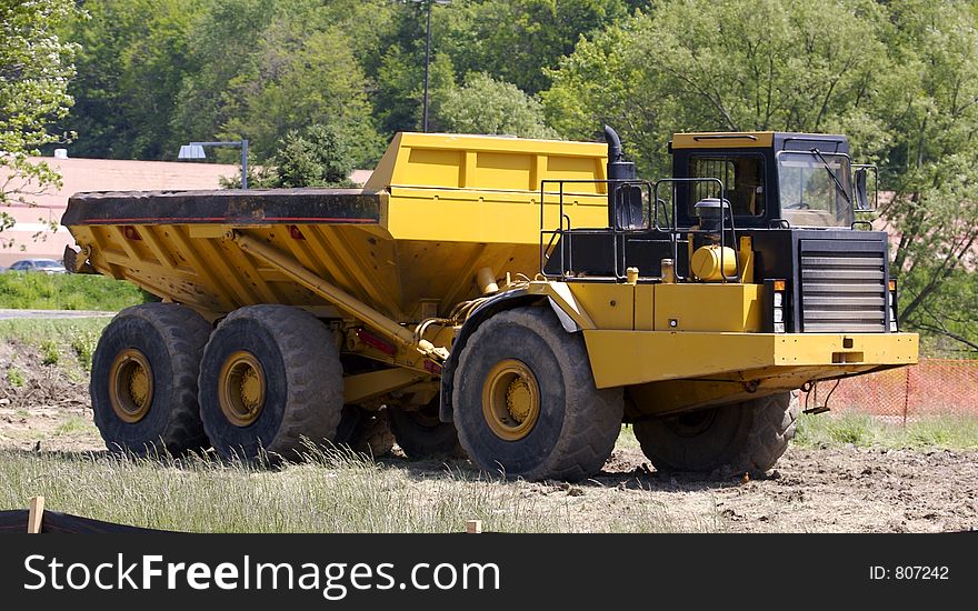 Yellow Heavy Duty Dump Truck. Yellow Heavy Duty Dump Truck