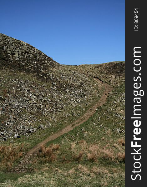 Rough steep path may prove diffficult for walkers. Rough steep path may prove diffficult for walkers